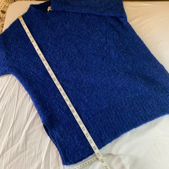 WRAP London Blue Cotton Alpaca Sweater Size US 8/10 - Picture 10 of 10
